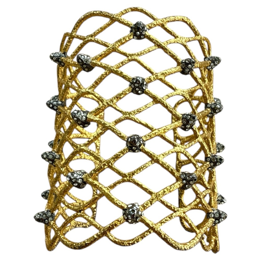 Alexis Bittar Gold and Silver Women's Cuff Bracelet